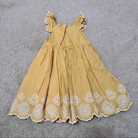 Tahari Yellow Scalloped Dress - Picture 4 of 7